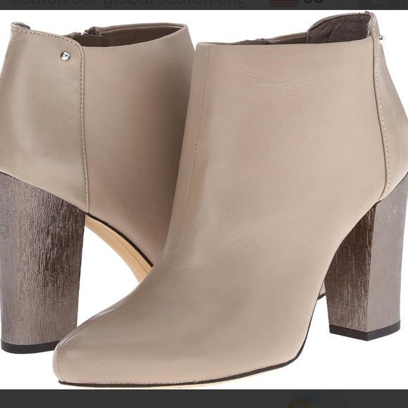 CIRCUS By Sam Edelman womens Bond Taupe gray Bootie block heel Sz 6 - Picture 2 of 14